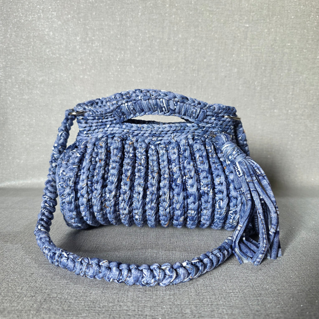 Borsa bauletto jeans