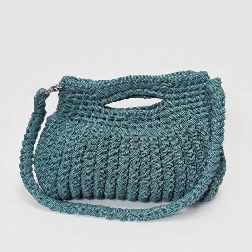 Borsa verde tulle