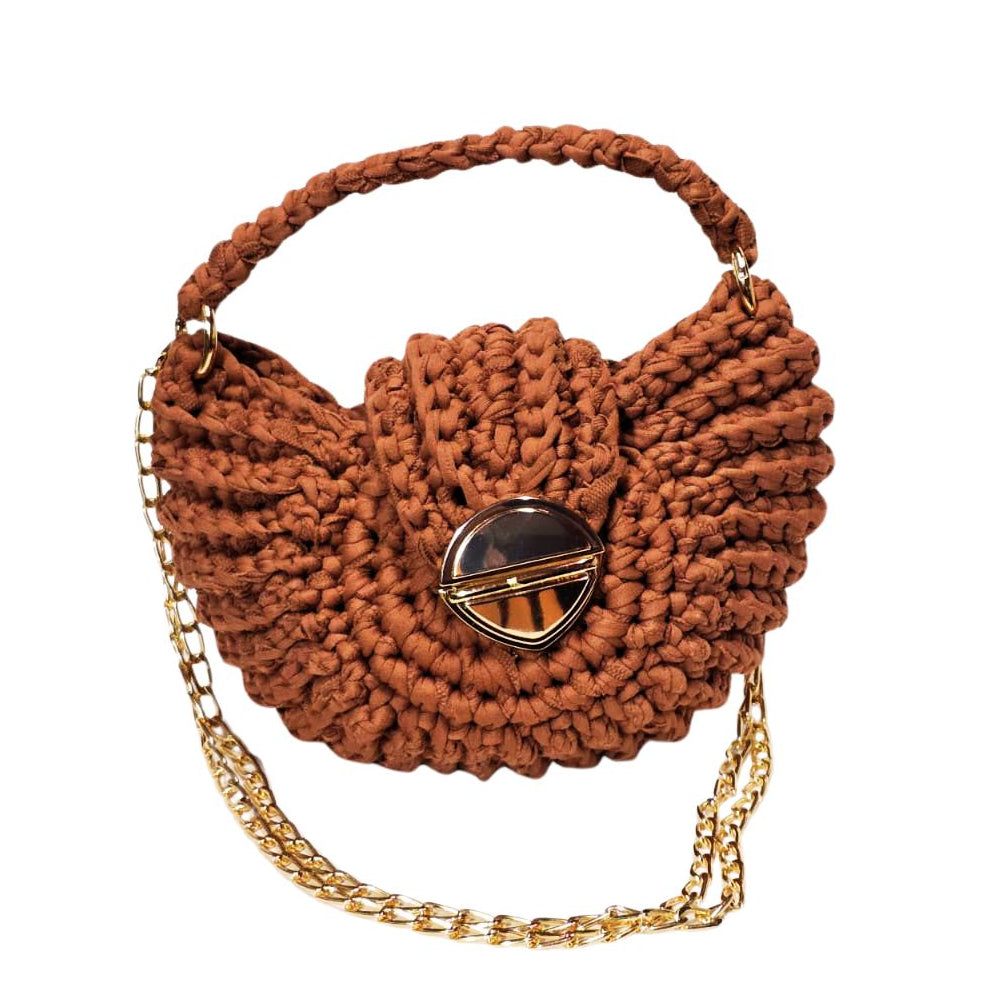 Minibag conchiglia marrone