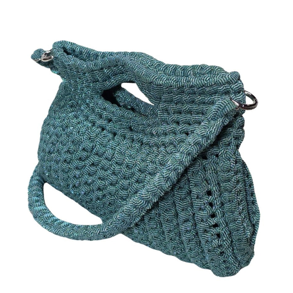 Borsa verde tulle