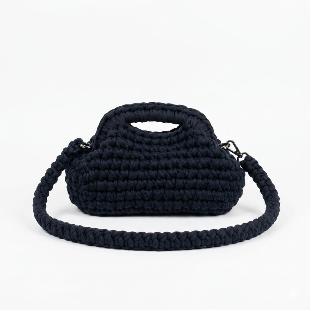 Clutch fettuccia nera